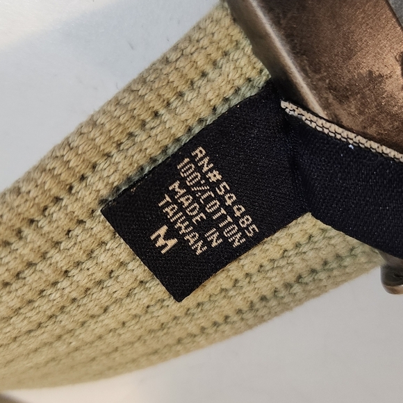 American Eagle Outfitters Kaki Men's Canvas Belt Size M - Picture 5 of 8